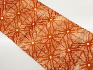 絞り斜め格子模様名古屋帯